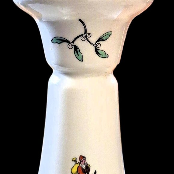 One Spode Christmas Tree Candle Holder/Stick 5 1/2" Excellent - Picture 4 of 10